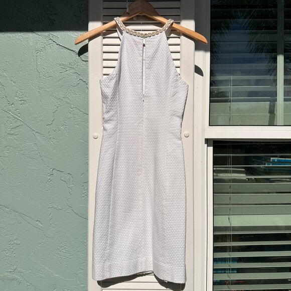 Lilly Pulitzer Parker Palm Shift Dress White Gold - Picture 3 of 7